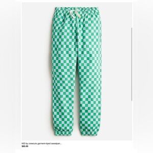 Size 14 gently used garmet-dyed checkerboard pants from Crewcuts.
